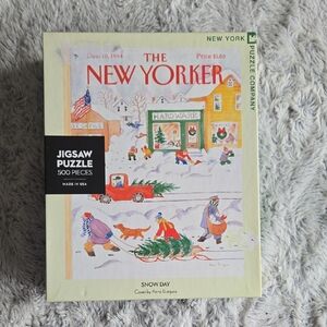 New York Puzzle Company The New Yorker 'Snow Day' 500 Piece Puzzle